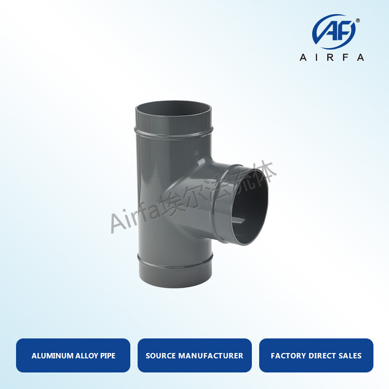 Easy-Install Airfa Equal diameter tee: No Welding Needed for Air Pipe Connection  Equal diameter tee- Leak-Free Air Pipeline Adaptor