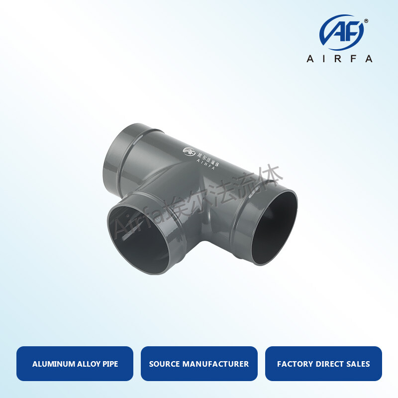 Easy-Install Airfa Equal diameter tee: No Welding Needed for Air Pipe Connection  Equal diameter tee- Leak-Free Air Pipeline Adaptor