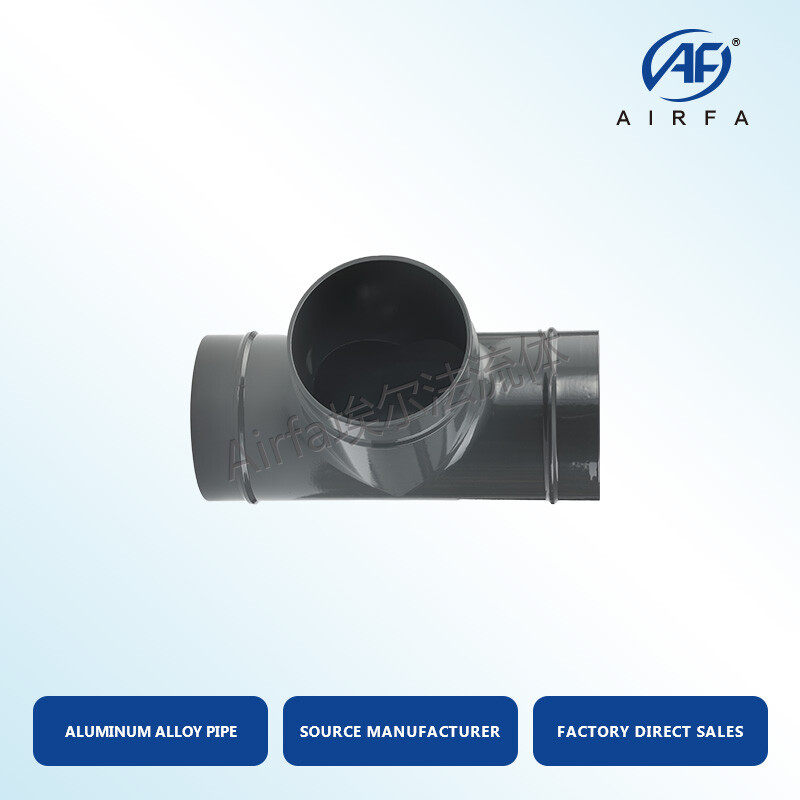 Easy-Install Airfa Equal diameter tee: No Welding Needed for Air Pipe Connection  Equal diameter tee- Leak-Free Air Pipeline Adaptor