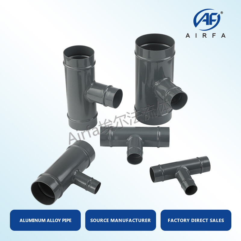 Easy-Install Airfa Reducing Tee: No Welding Needed for Air Pipe Connection Reducing Tee - Leak-Free Air Pipeline Adaptor