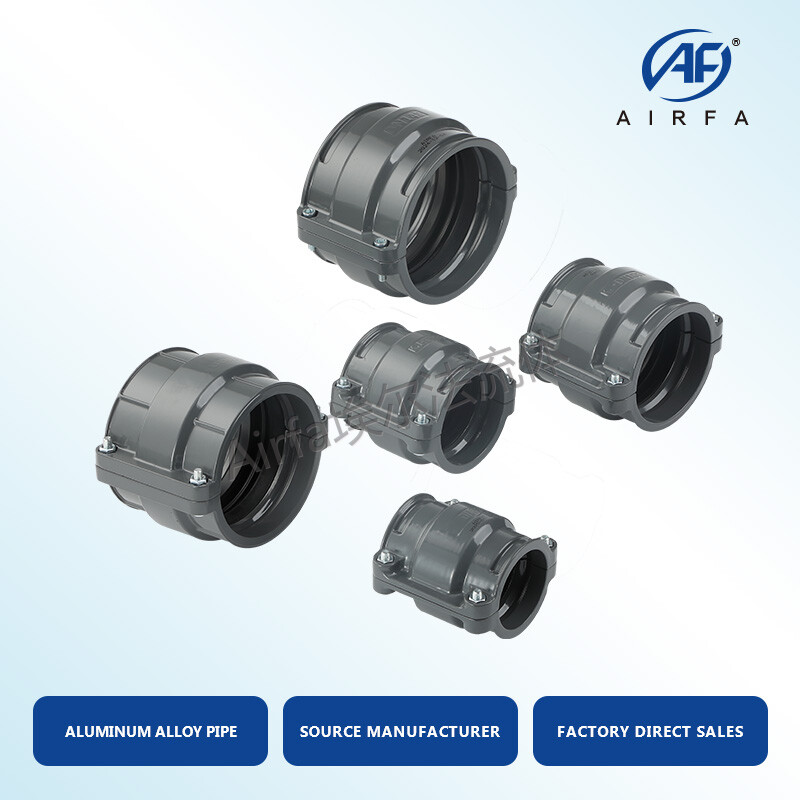 Airfa Quick-Connect Reducing Tee - Aluminum Alloy Air Pipe Fitting, No Welding, Fast Installation, Quick Assembly Pipe Adaptor