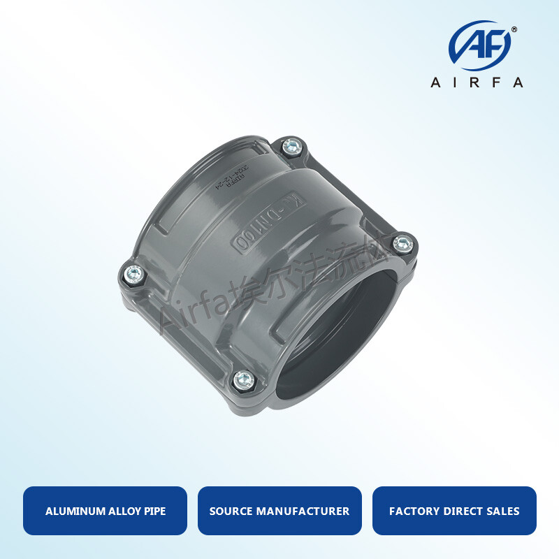 Airfa Quick-Connect Reducing Tee - Aluminum Alloy Air Pipe Fitting, No Welding, Fast Installation, Quick Assembly Pipe Adaptor