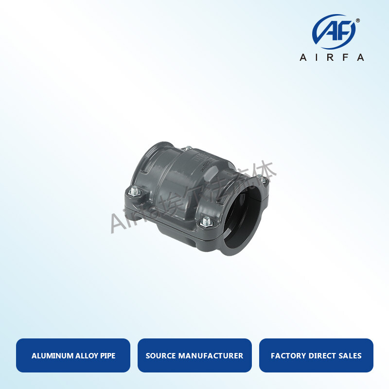 Airfa Quick-Connect Reducing Tee - Aluminum Alloy Air Pipe Fitting, No Welding, Fast Installation, Quick Assembly Pipe Adaptor