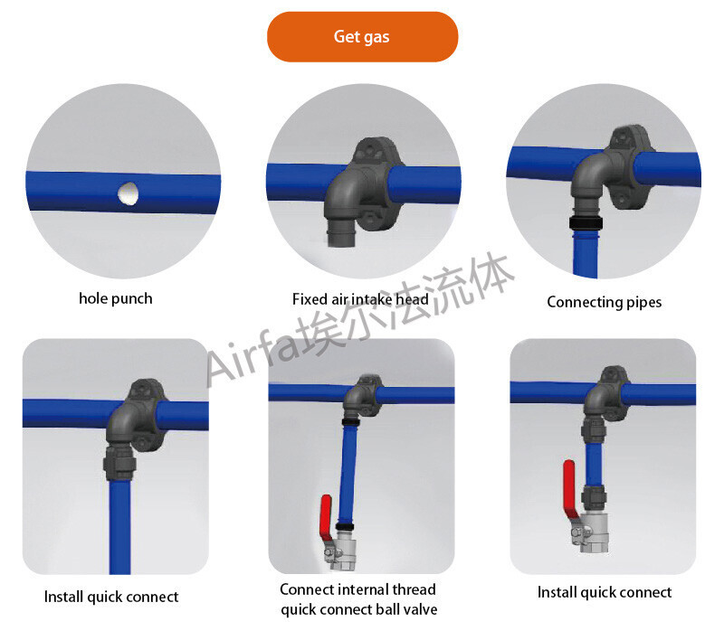 13 Airfa aluminum alloy compressed air pipeline is corrosion-resistant, energy-saving and environment-friendly.