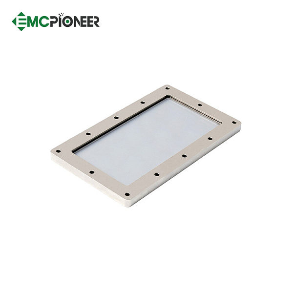 EMI shielding glass