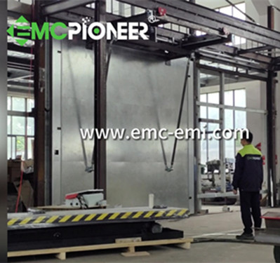 Successful of our 3.6-meter large RF sliding door! 