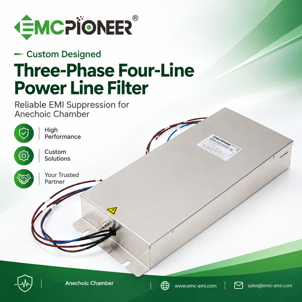 Custom Three-Phase Four-Line Power Filter for Anechoic Chamber Projects