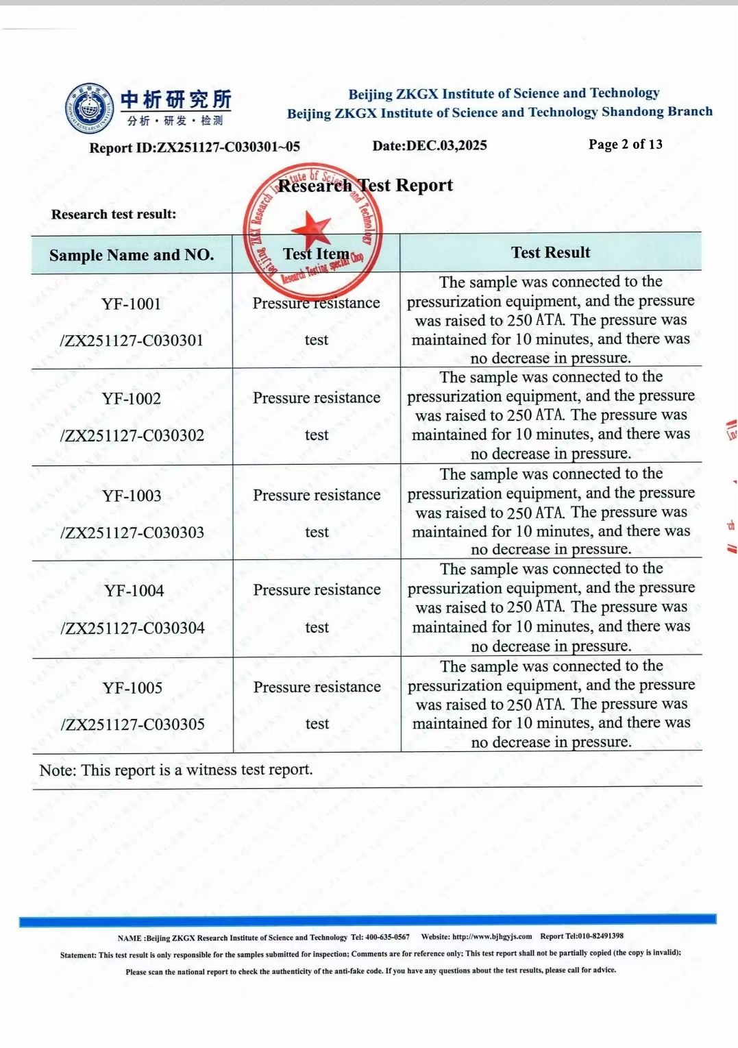 Test Report