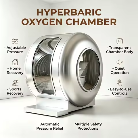 Single Person Cabin 1.5ATA/2.0ATA Hyperbaric Oxygen Chamber Multi-Protection System HBOT for Adults&Children&Beauty Salon