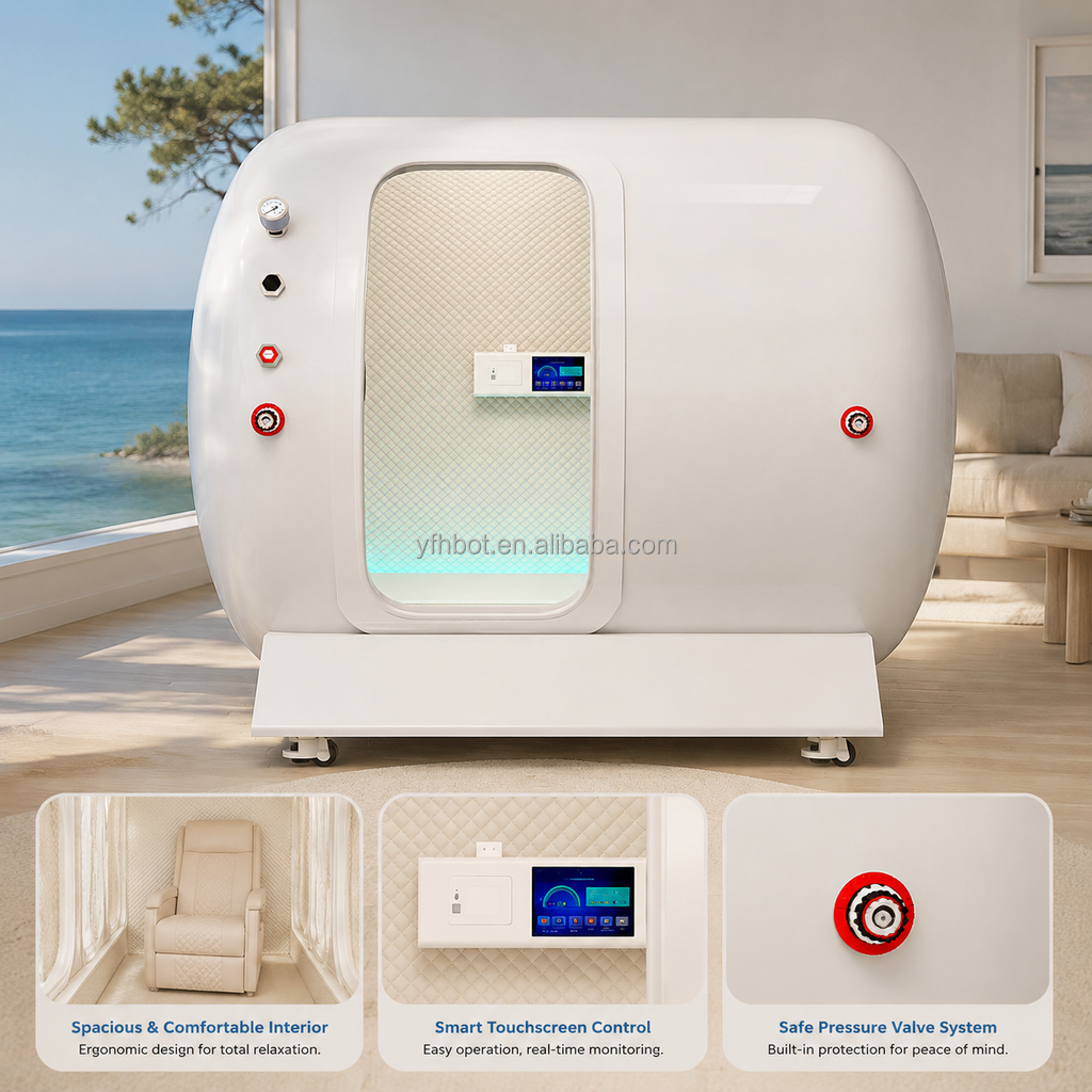 Side-by-Side Seats Amber Hard Shell Hyperbaric Chamber 