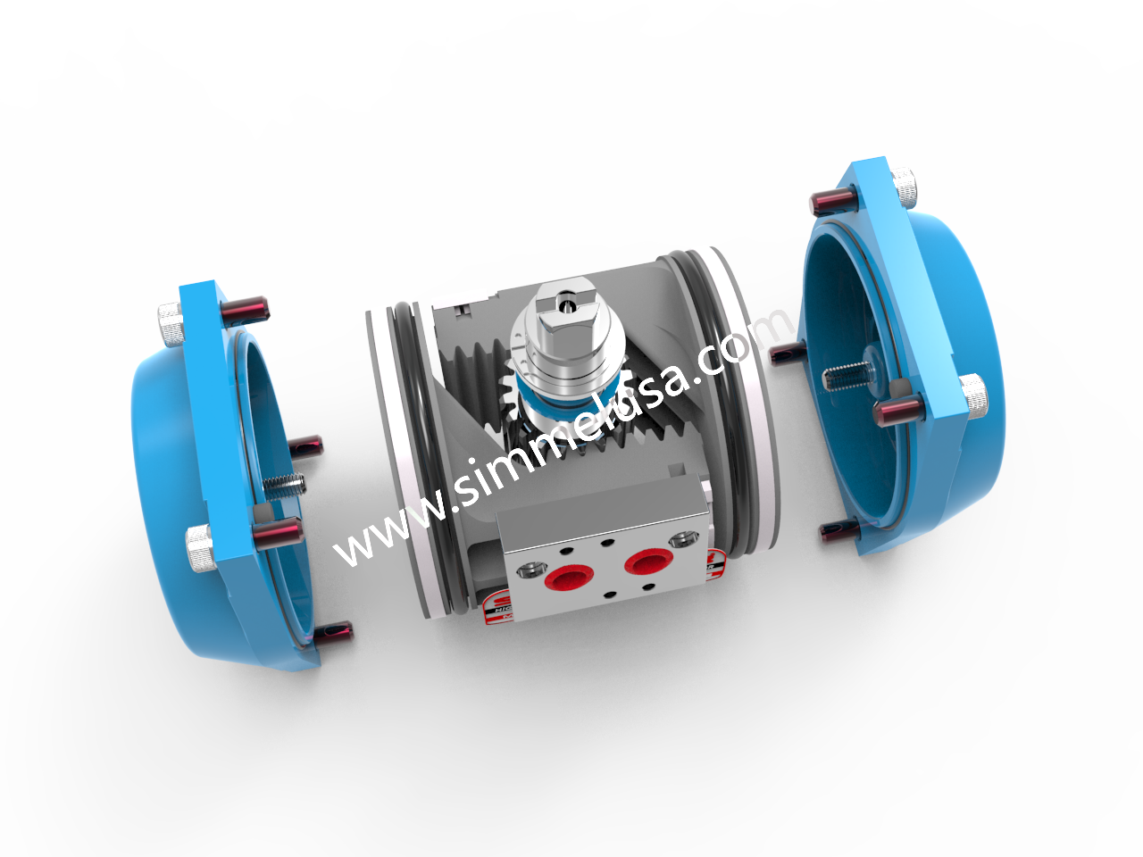 单限位系列气动执行机构