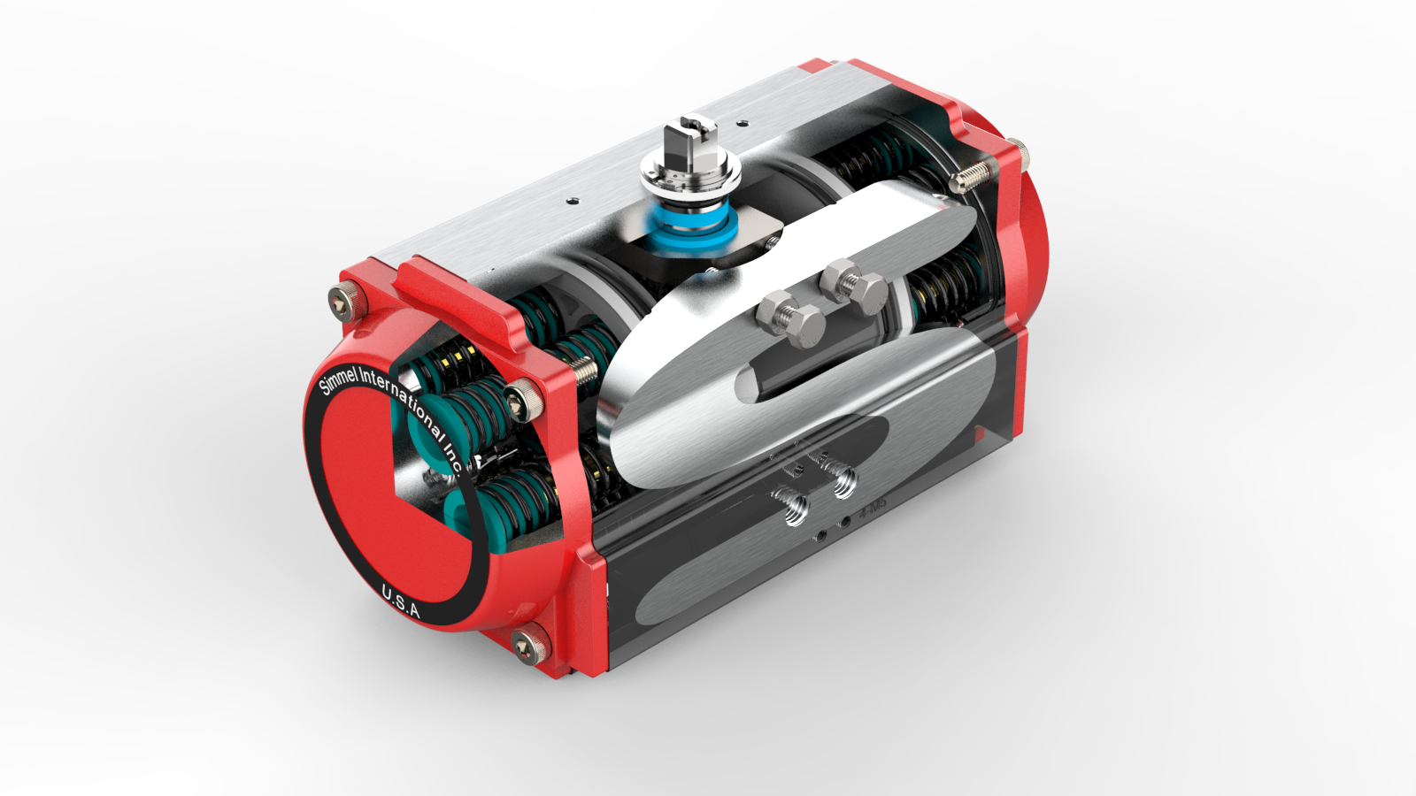 齿轮齿条式气动执行器