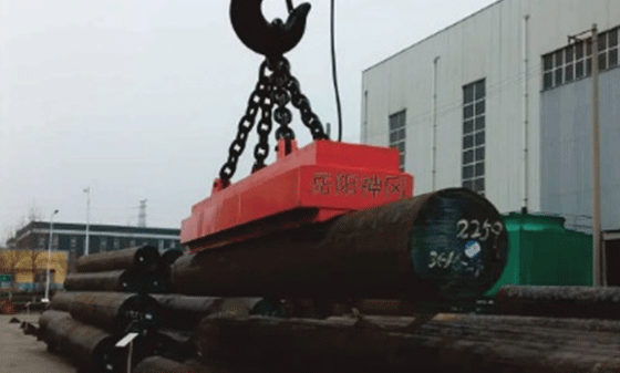 How to prevent the lifting electromagnet hook from swaying back and forth.