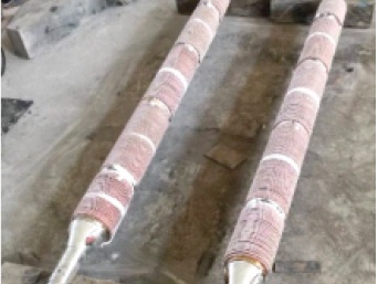 Slab electromagnetic stirring