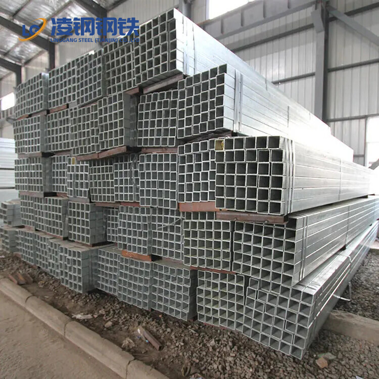 Galvanized Square Steel Pipe Pre-Galvanized Scaffold Steel Tube ASTM 12m Hollow Section GI Rectangular Pipe