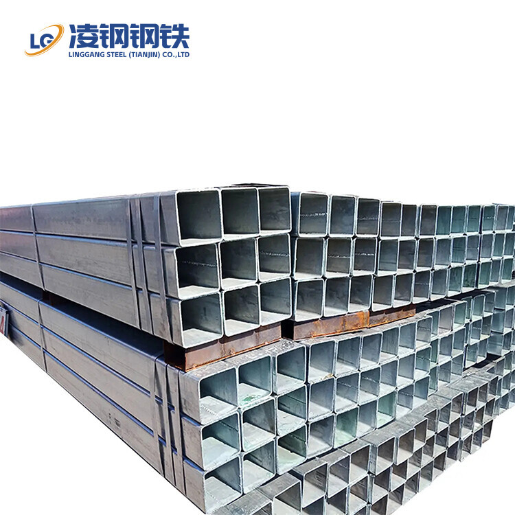 Galvanized Square Steel Pipe Pre-Galvanized Scaffold Steel Tube ASTM 12m Hollow Section GI Rectangular Pipe