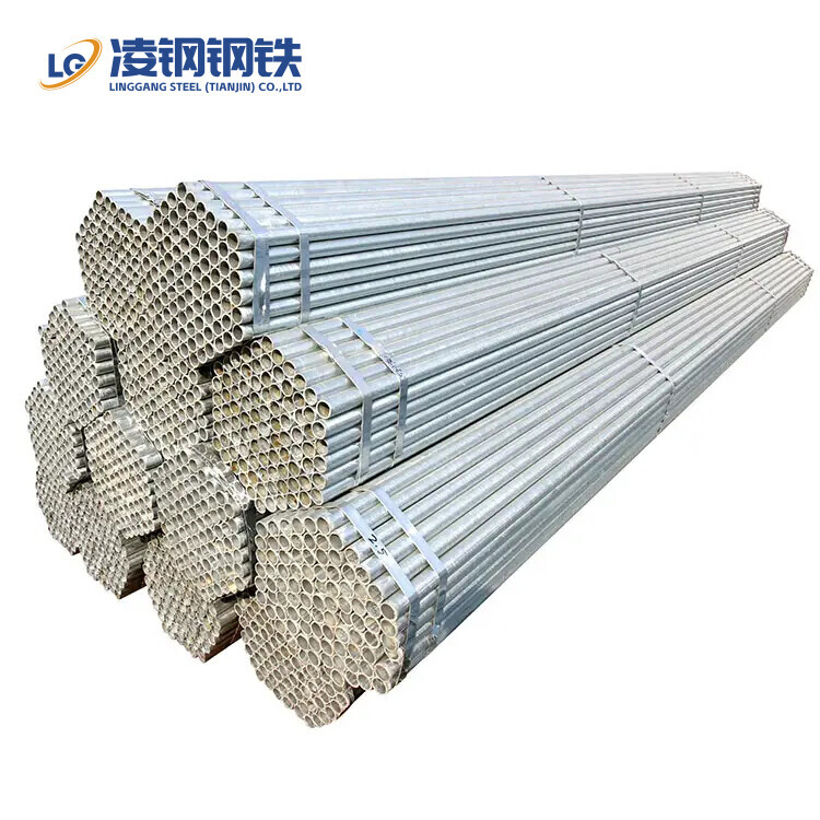 Chinese supplier / Hot-dip galvanized pipe / Seamless round pipe made of Q235 steel