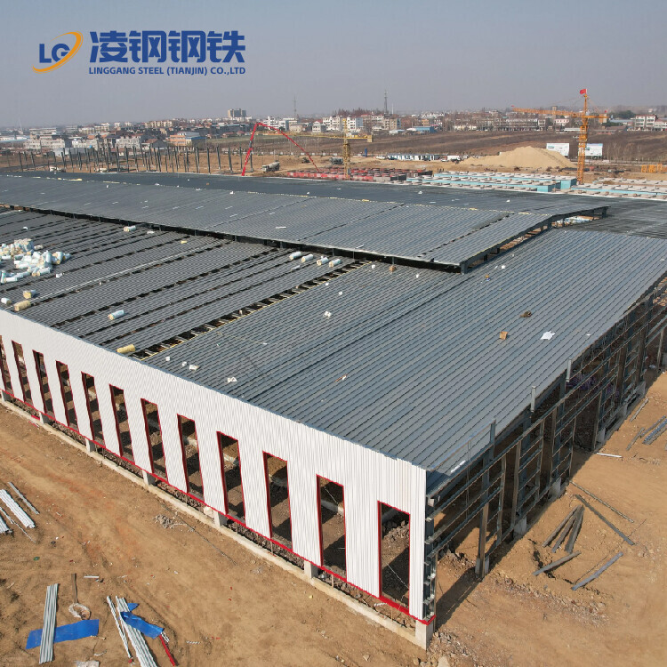 Cylindrical barn kit / Warehouse metal prefabricated building / Steel structure prefabricated building / Steel workshop