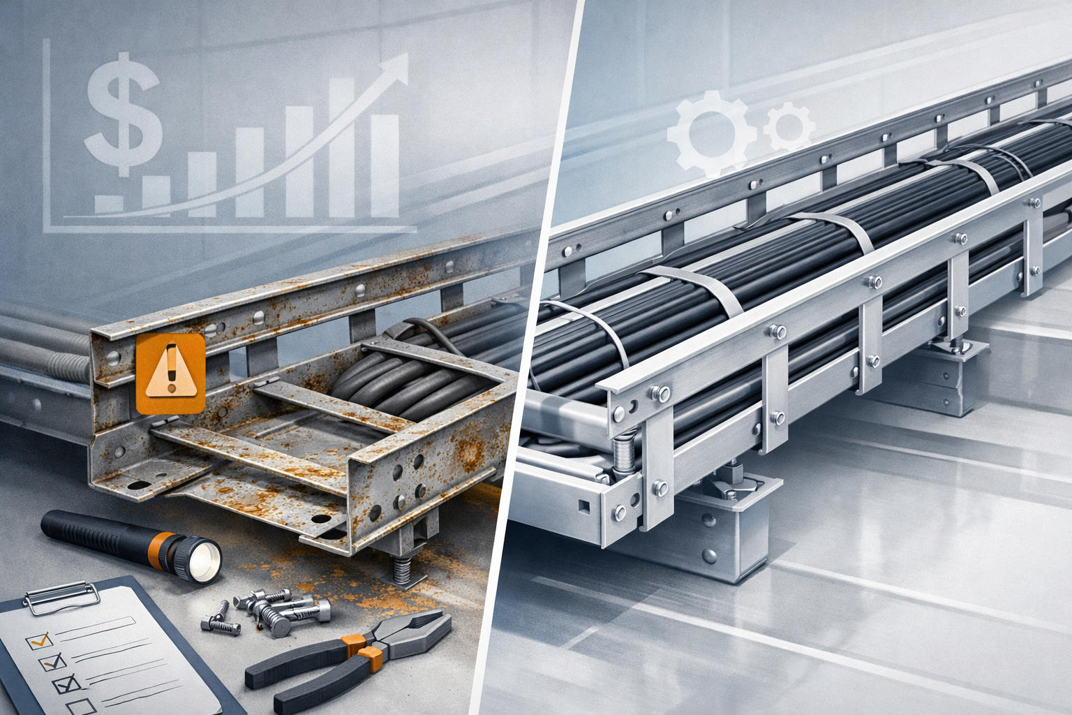 The Hidden Cost of Cheap Cable Trays: A 10-Year Ownership Perspective