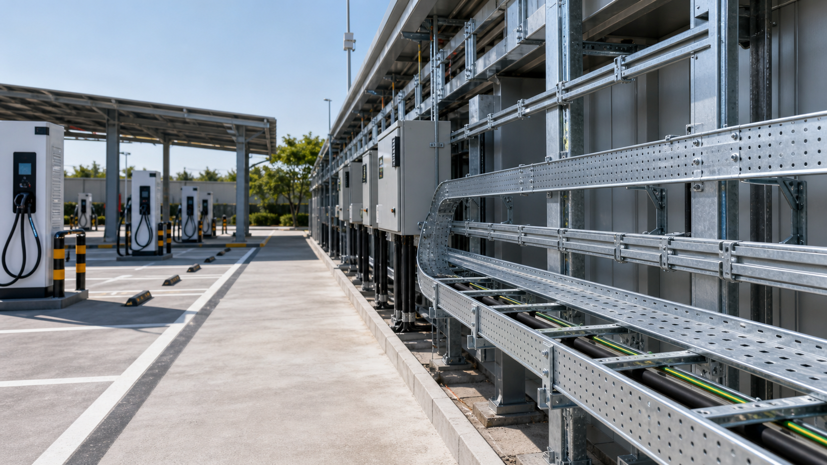 EV Charging Depot Cable Tray Selection Guide for Buyers
