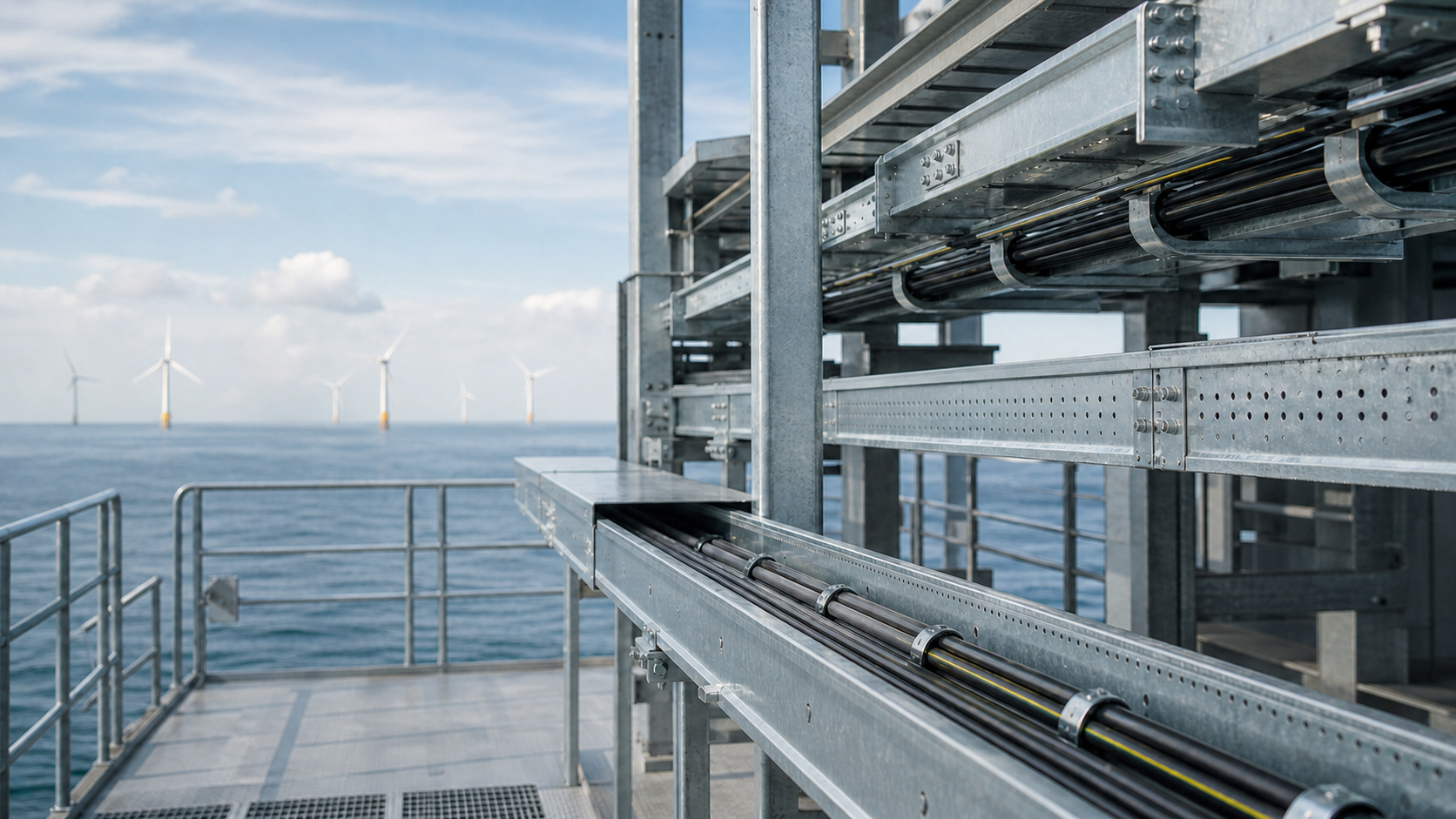 Cable Tray Selection for Offshore Wind Farms and Offshore Substations