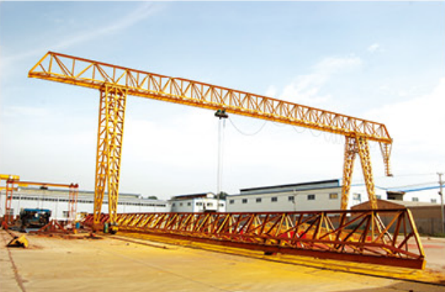 factory produces portal cranes for port use, specifically for unloading heavy loads7