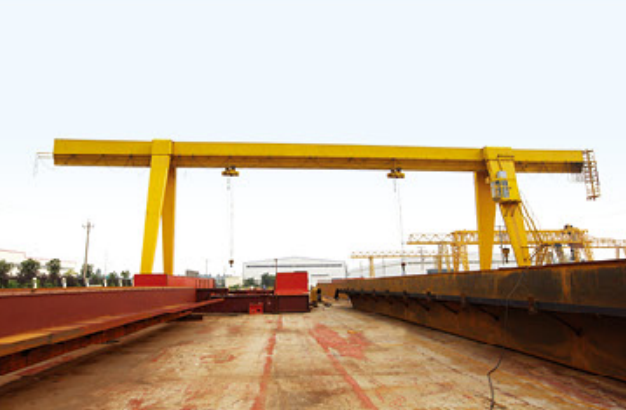 factory produces portal cranes for port use, specifically for unloading heavy loads6