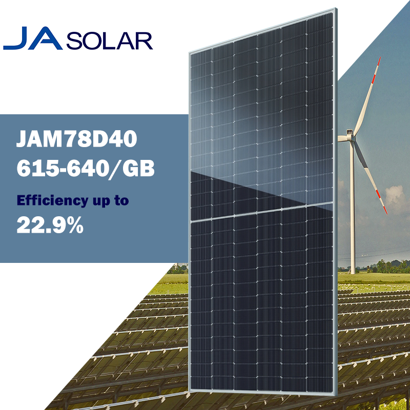 JA Solar Deep Blue 4.0 615W 625W 635W 640W Bifacial Double Glass Modules