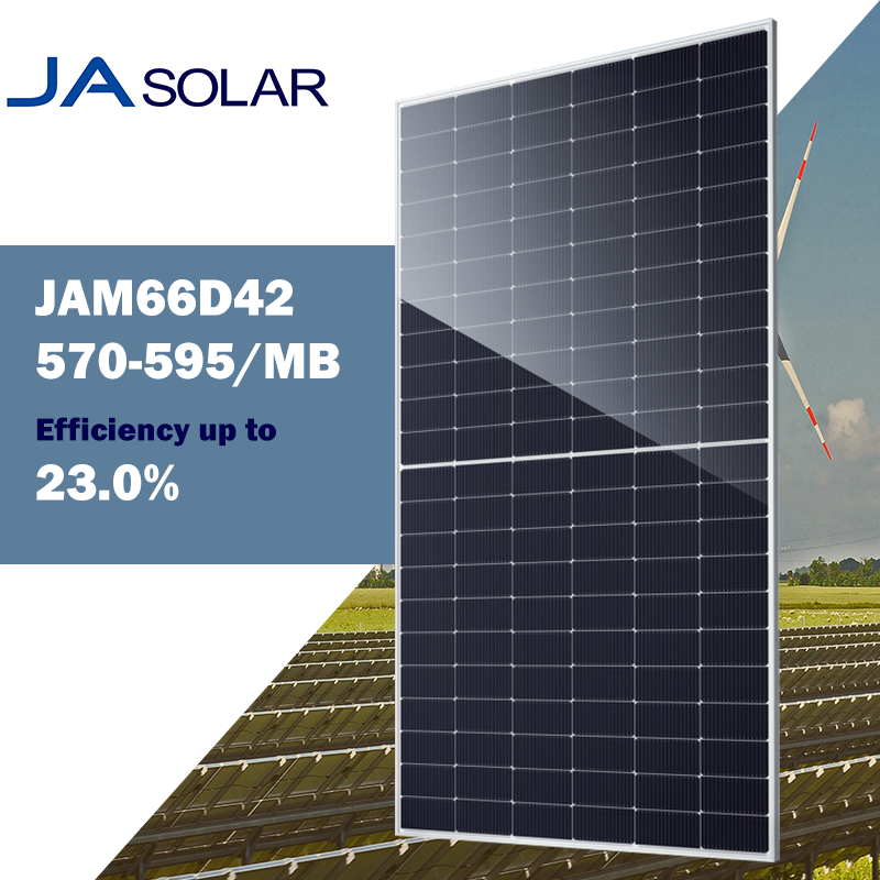 JA Solar Panels JAM66D42MB 540-565W