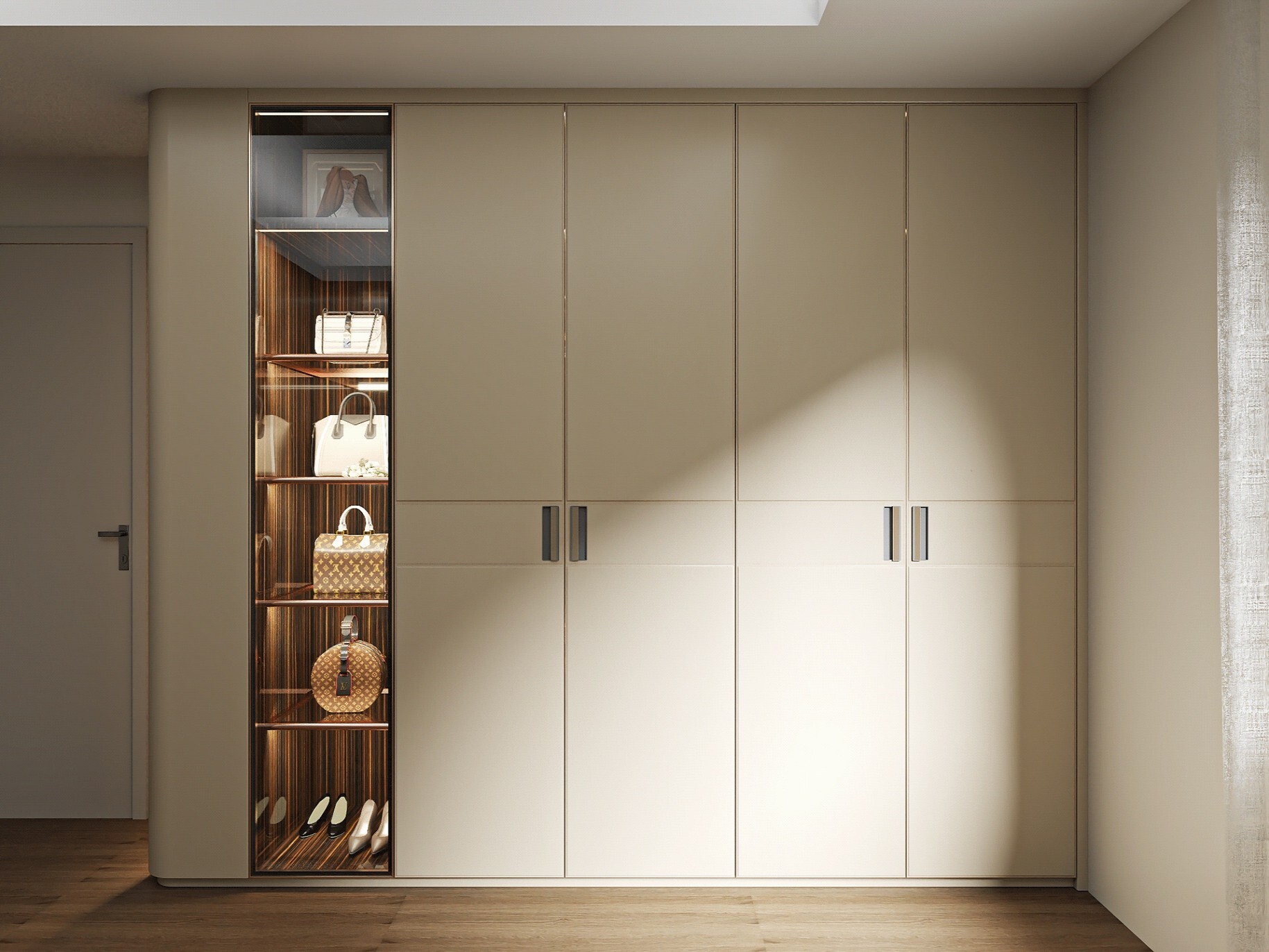 Leather Walk-in Closet