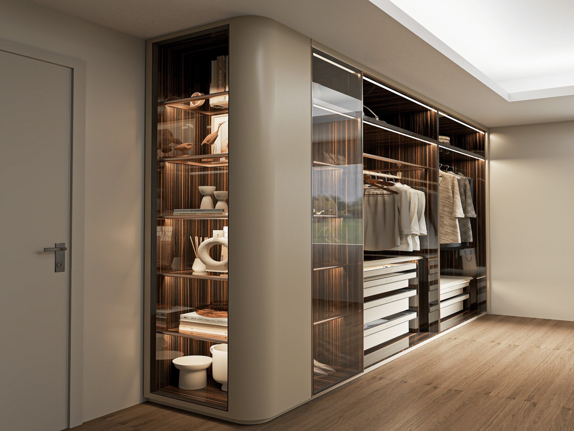 Leather Walk-in Closet
