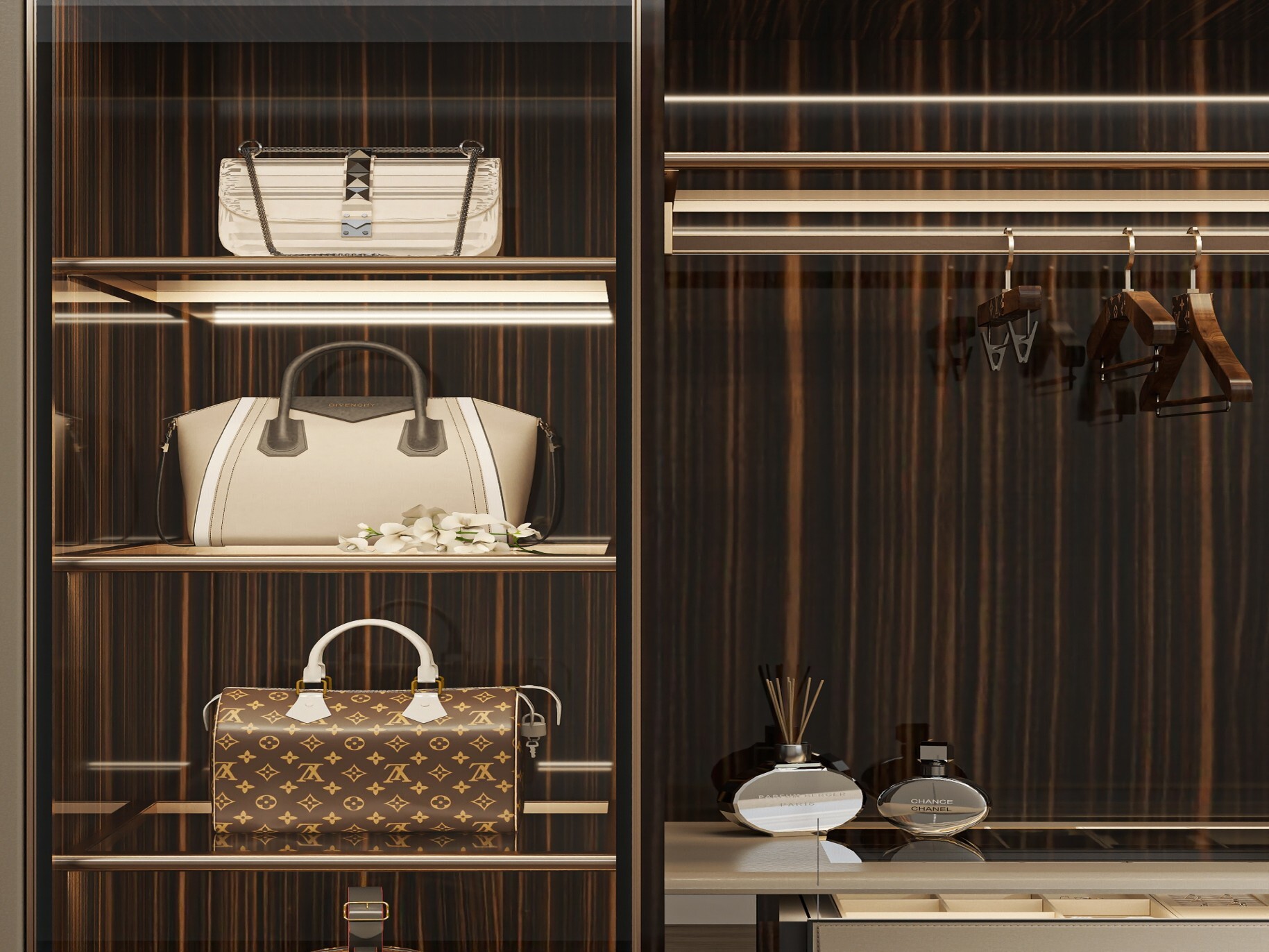 Leather Walk-in Closet