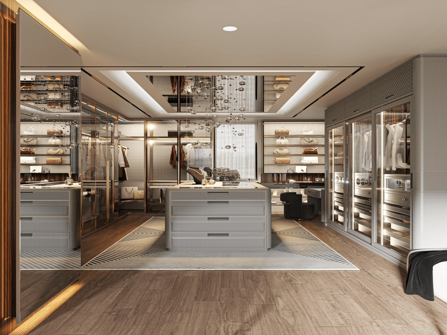 Modern Walk-in Closet