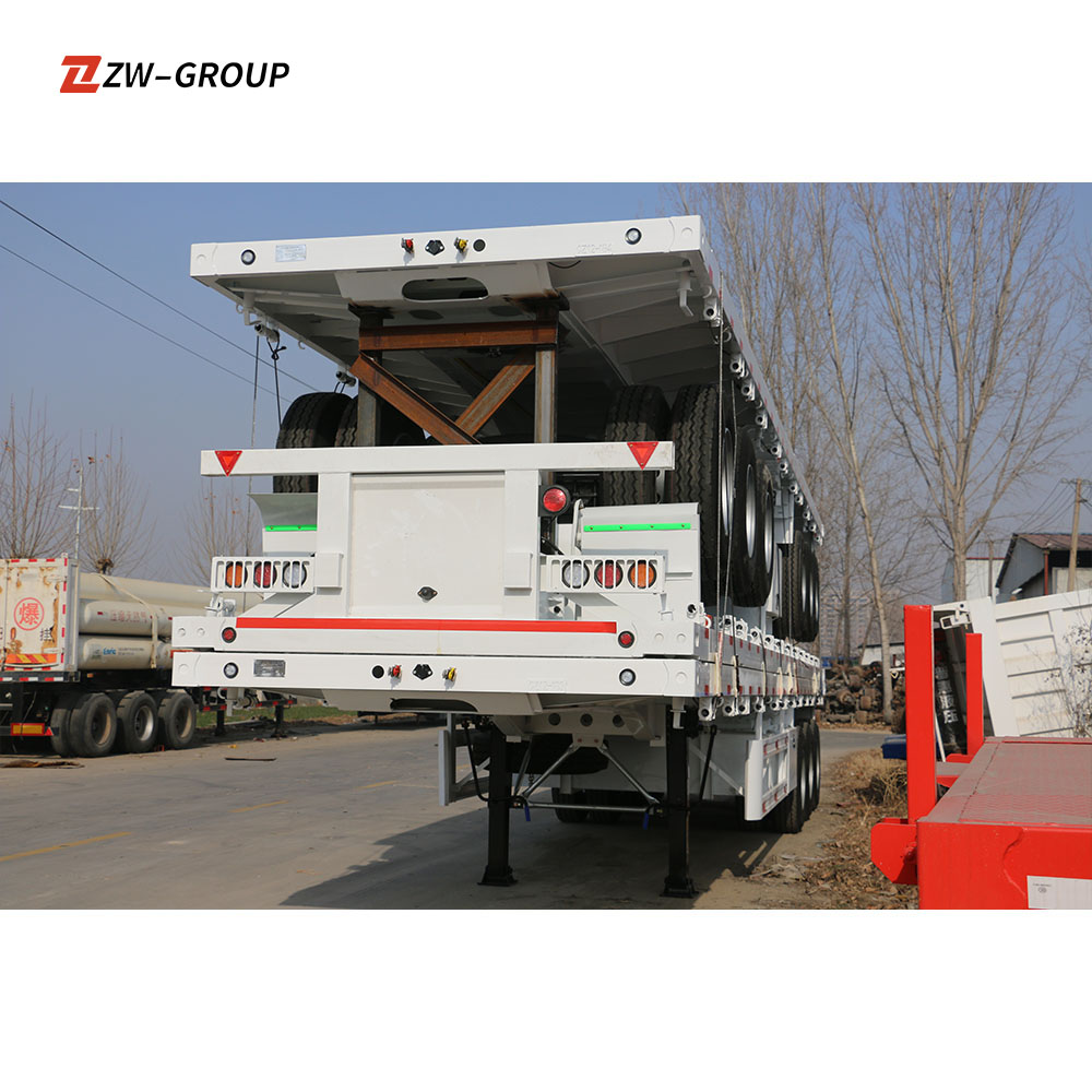 New 12.5m Flatbed Truck Trailer