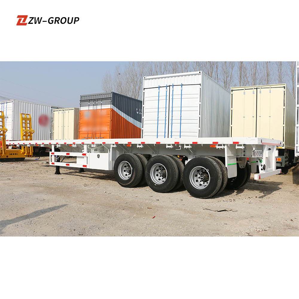 New 12.5m Flatbed Truck Trailer