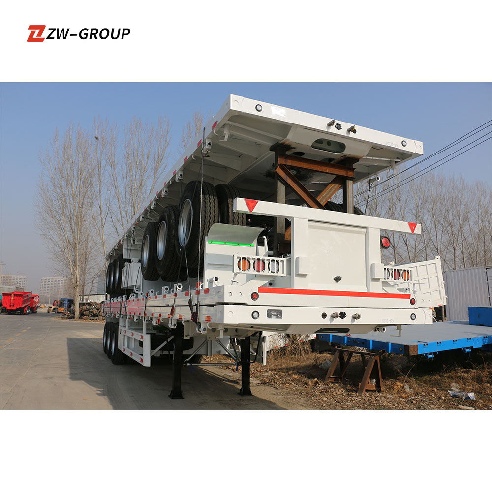 New 12.5m Flatbed Truck Trailer