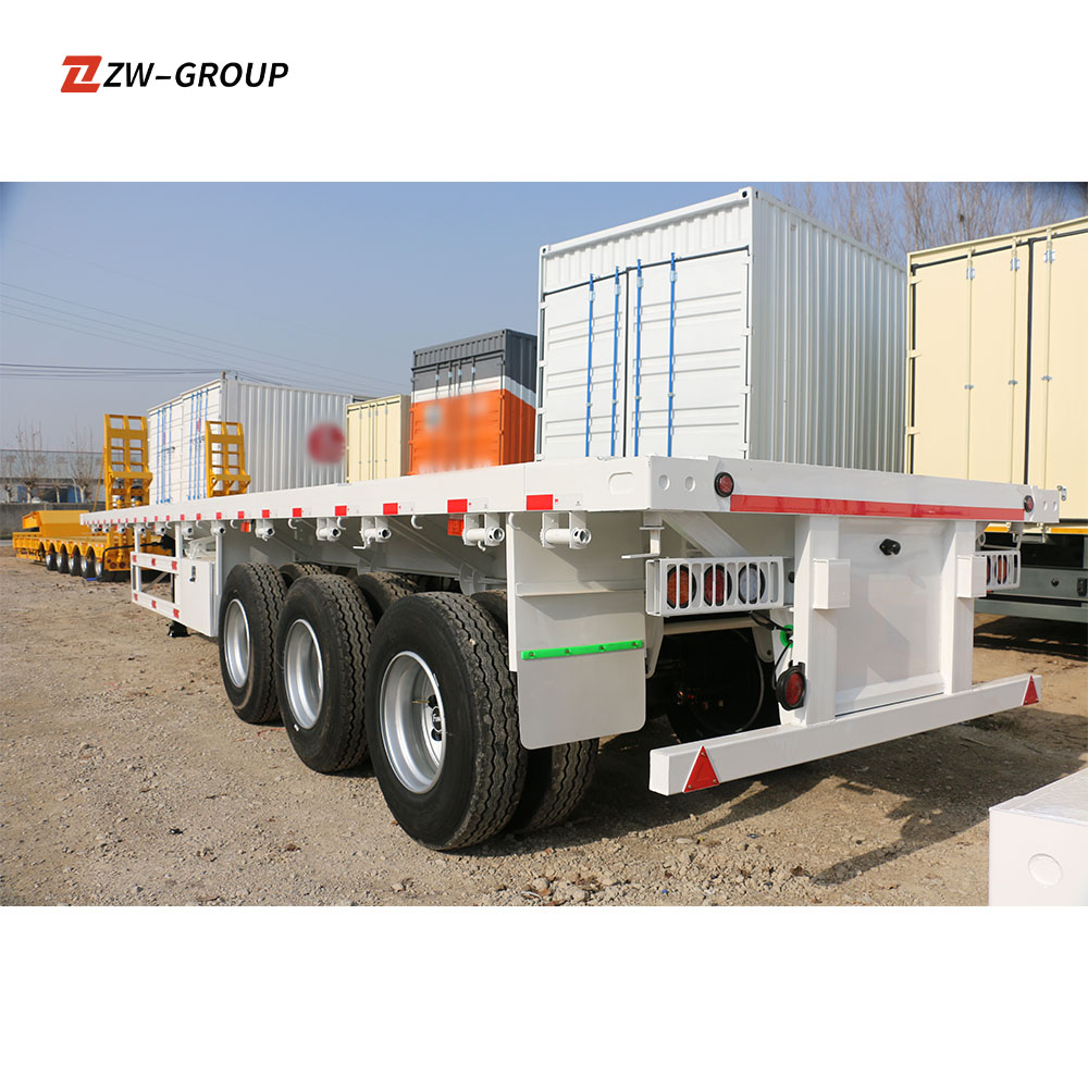New 12.5m Flatbed Truck Trailer