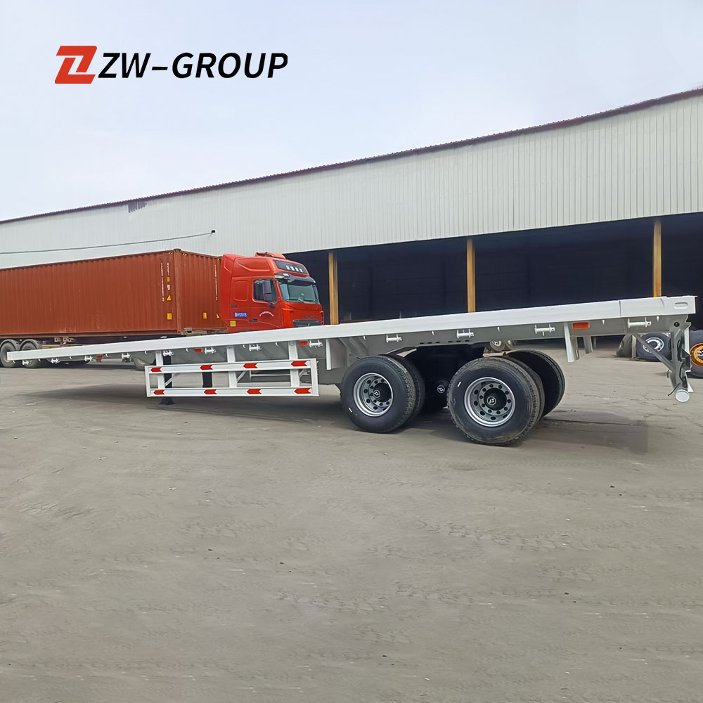 2 Axle 40Ft Steel Flatbed Trailer