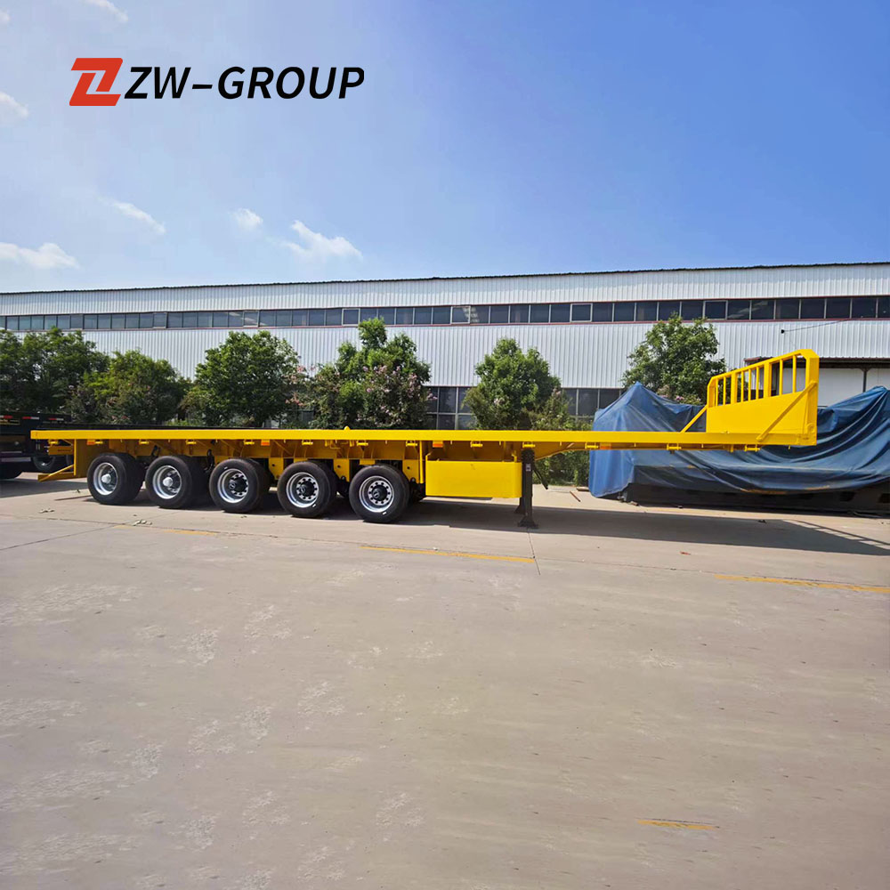 5 Axle 100ton Flatbed Trailer