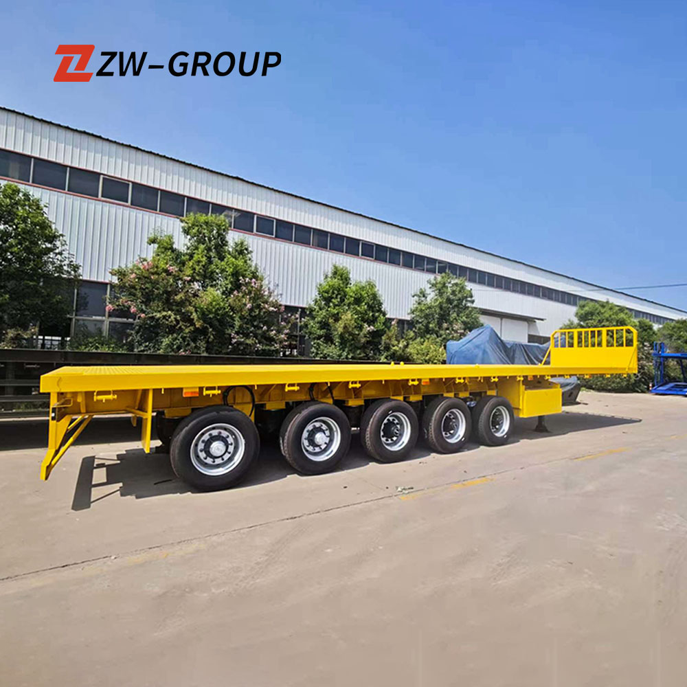 5 Axle 100ton Flatbed Trailer