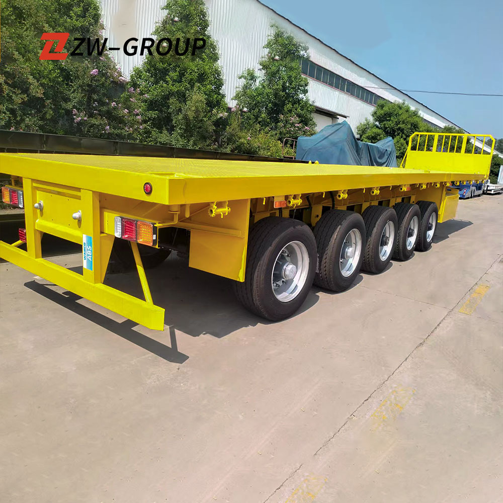 5 Axle 100ton Flatbed Trailer