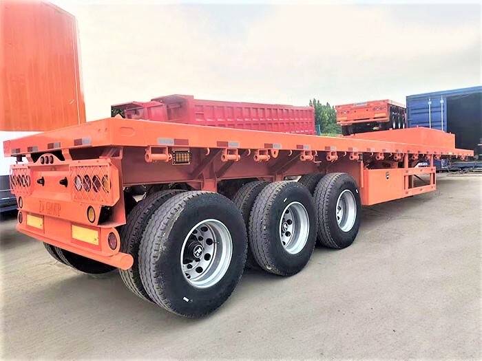3 Axle 60ton Flatbed Semi Trailer