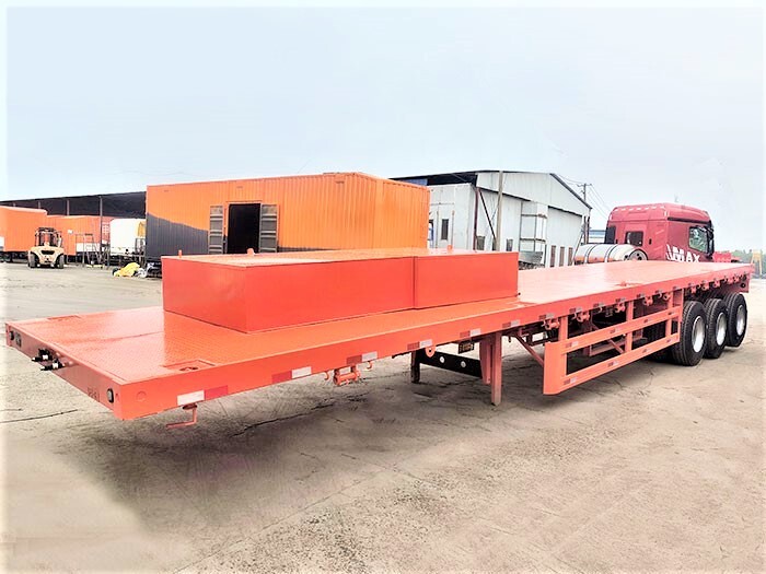 3 Axle 60ton Flatbed Semi Trailer