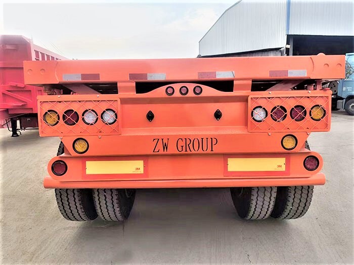 3 Axle 60ton Flatbed Semi Trailer