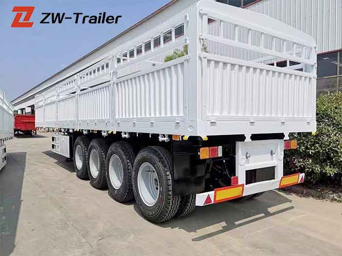 4 Axle Fence Truck Trailer