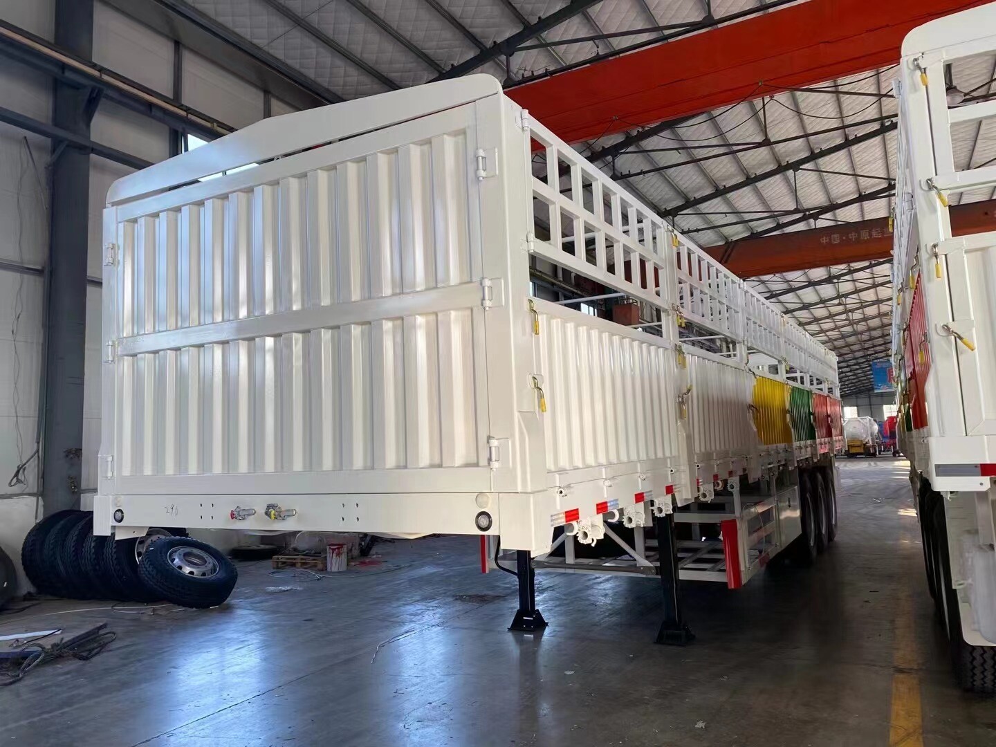 3 axles 80Ton Fence Semi Trailer