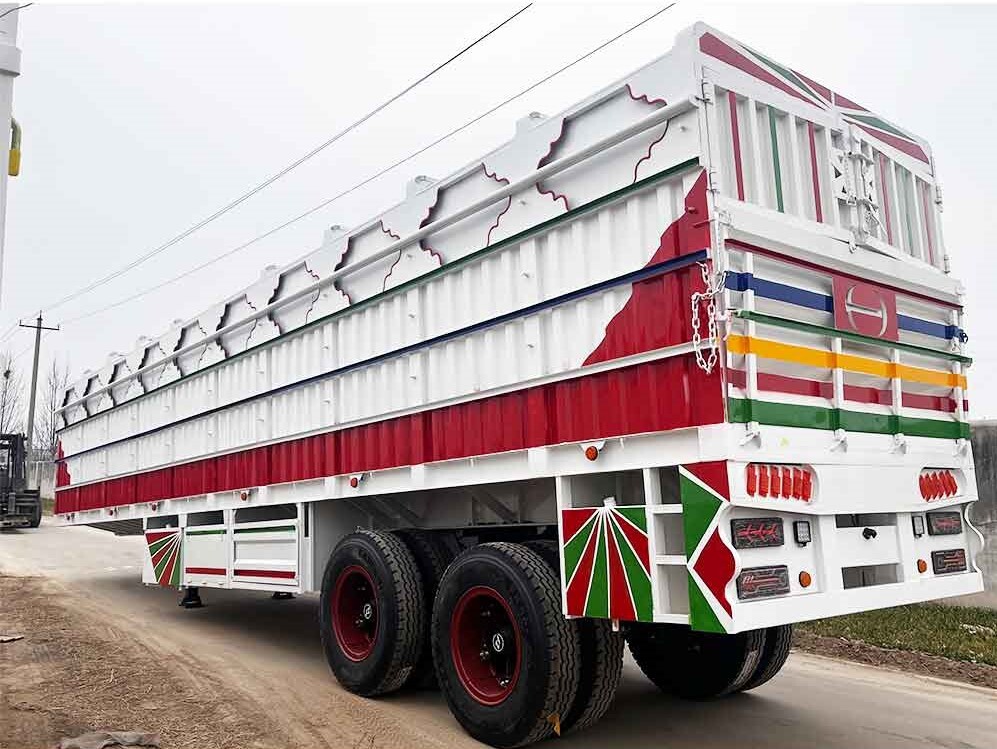 2 Axle 80 Ton Box Semi Trailer