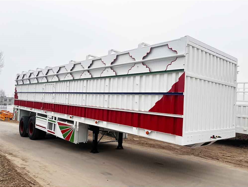 2 Axle 80 Ton Box Semi Trailer