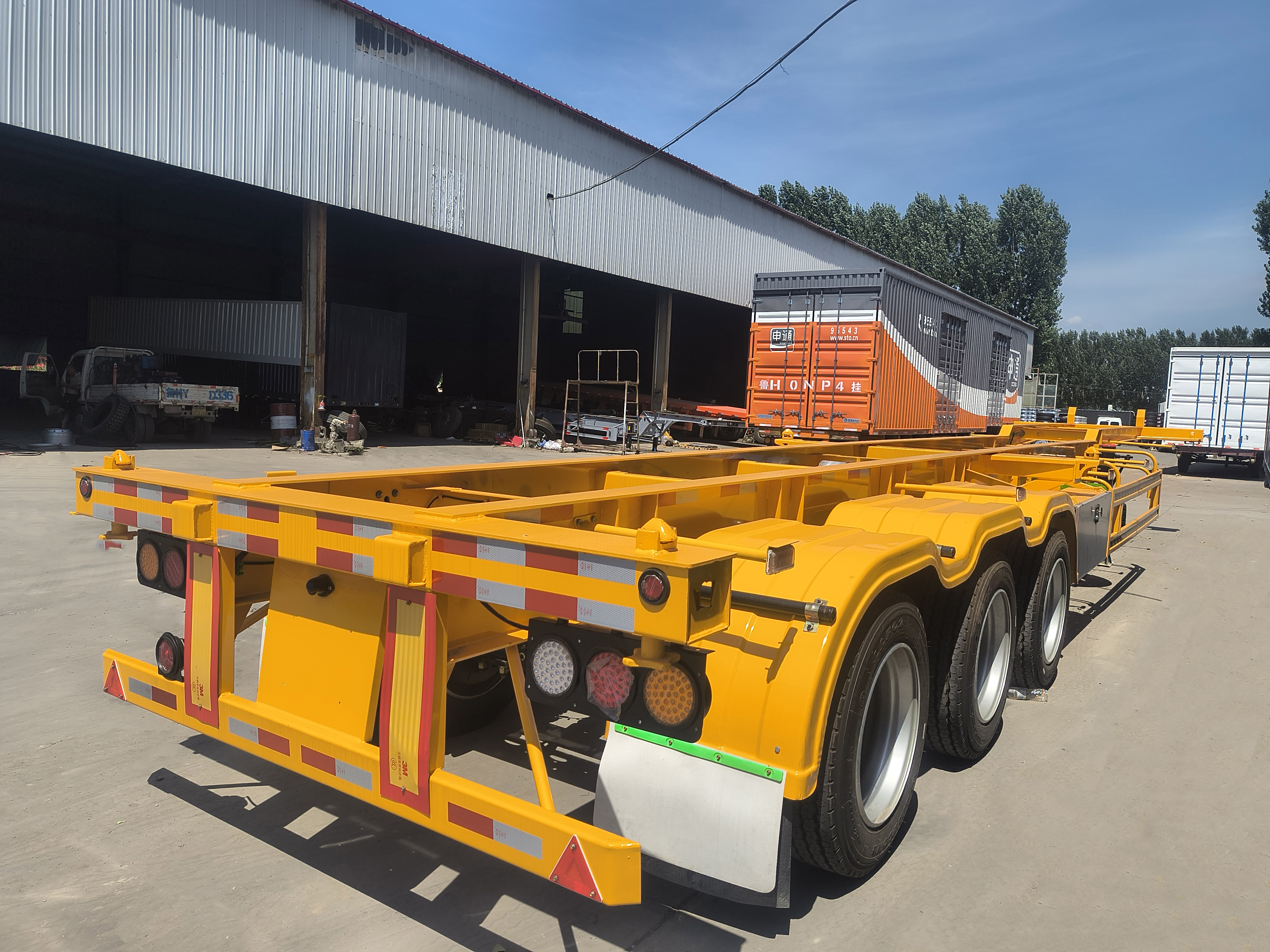3 Axle Skeleton Semi Trailer