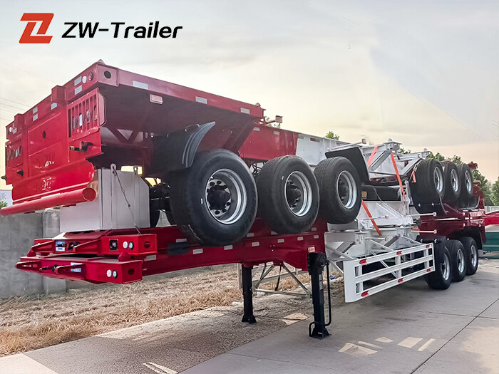 3 Axle 60ton Skeleton Semi Trailer